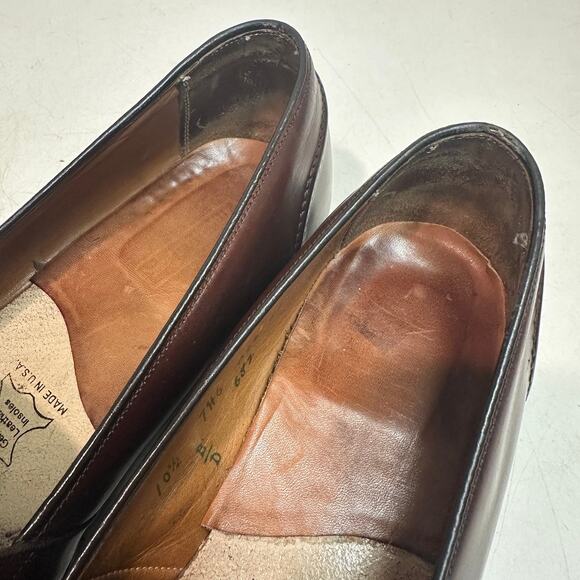 FULLY RESOLED Alden 662 Dark Brown Calfskin Full Strap Penny Loafer USA 10.5 D main image 8